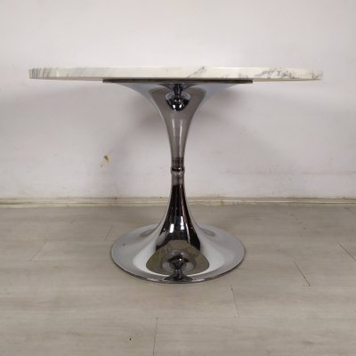 Vintage Carrara Marble Tulip Table, 1970s-EAD-1763404