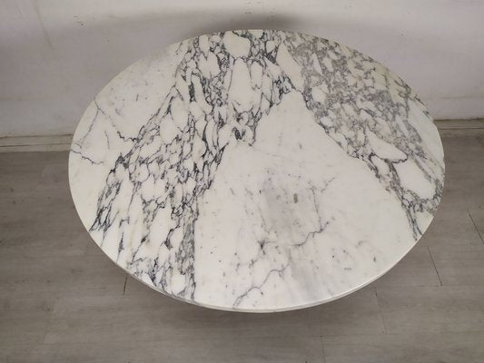 Vintage Carrara Marble Tulip Table, 1970s-EAD-1763404