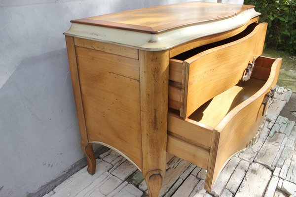 Vintage Carved Commode with Brass Accent Handle, 1960s-UWJ-1414117