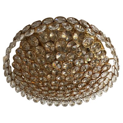 Vintage Ceiling Lamp in Brass T Crystal, 1990s-FLW-1402066