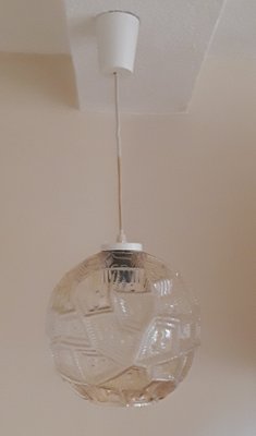 Vintage Ceiling Lamp in Glass, 1970s-HOI-1348334