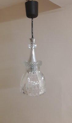 Vintage Ceiling Lamp in Glass & Aluminum, 1970s-HOI-1820843