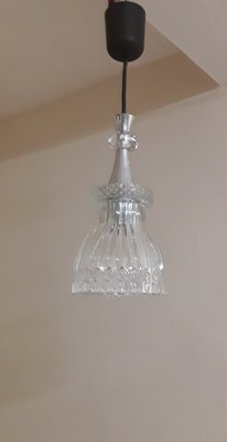 Vintage Ceiling Lamp in Glass & Aluminum, 1970s-HOI-1820843