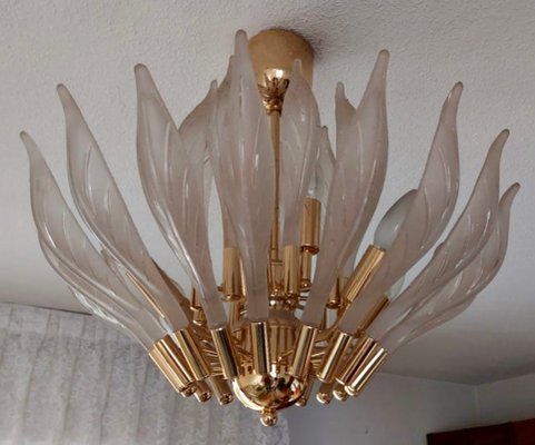 Vintage Ceiling Lamp in Murano Glass by Franco Luce-OPE-1351148