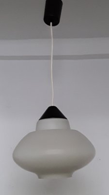 Vintage Ceiling Lamp in Opaque Glass, 1970s-HOI-996713