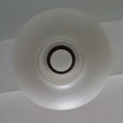 Vintage Ceiling Lamp in Opaque Glass, 1970s-HOI-996713