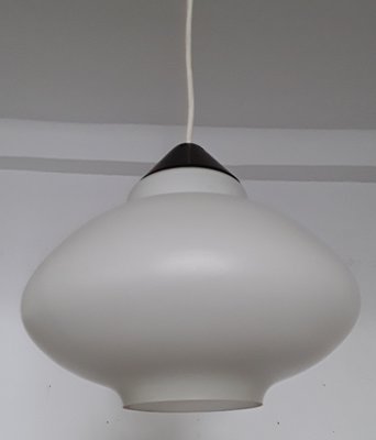 Vintage Ceiling Lamp in Opaque Glass, 1970s-HOI-996713