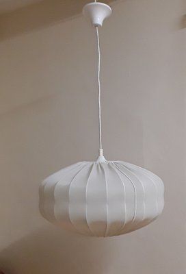 Vintage Ceiling Lamp with Fabric Screen, 1970s-HOI-1732082