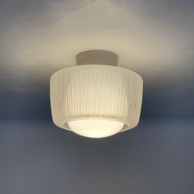 Vintage Ceiling Lamp with Two Glass Shades from Niko, 1960s-ZT-1317149