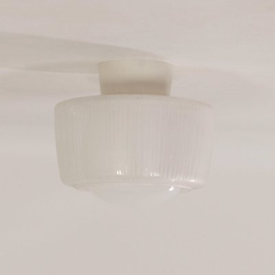 Vintage Ceiling Lamp with Two Glass Shades from Niko, 1960s-ZT-1317149