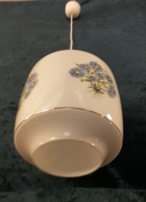 Vintage Ceiling Lamp with White Glass Screen, 1970s-HOI-1770530