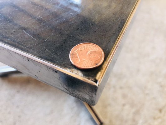 Vintage Ceramic and Chrome Coffee Table, 1970s-OJT-891271