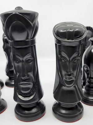 Vintage Ceramic Chess Set, Set of 32-QCI-2020700