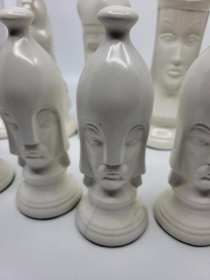 Vintage Ceramic Chess Set, Set of 32-QCI-2020700