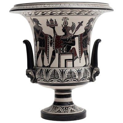 Vintage Ceramic Krater Painted with Pompeian Scenes-ZCI-751820