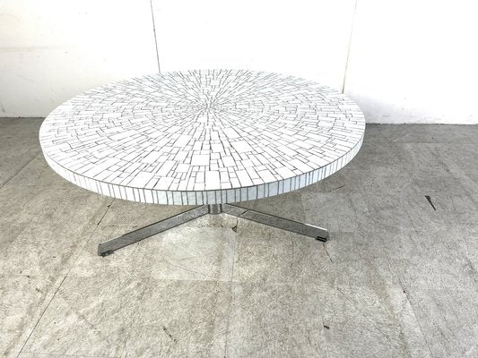 Vintage Ceramic Mosaic Coffee Table attributed to Heins Lilienthal, 1960s-IRH-1711131