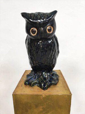 Vintage Ceramic Owl Figurine, 1970s-BW-1823123