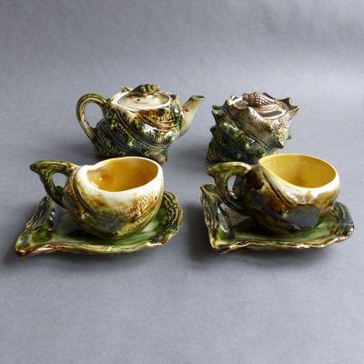 Vintage Ceramic Seafood Tea Set, 1960s, Set of 6-WK-746716