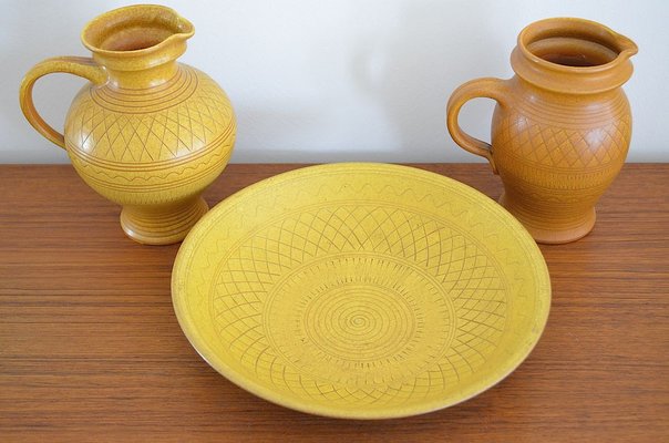 Vintage Ceramic Set by Wilhelm Kagel, 1950s, Set of 3-OV-632439