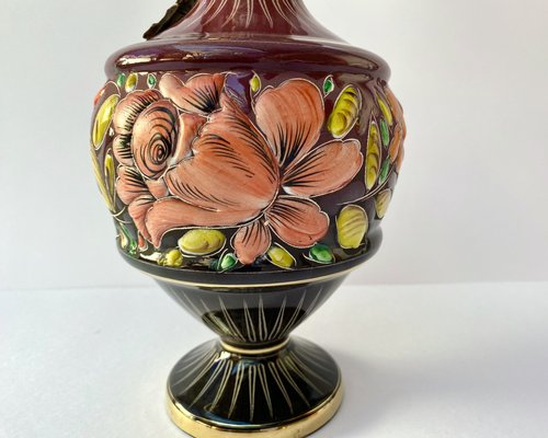 Vintage Ceramic Vase by H. Bequet, Belgium, 1950s-GYX-1805446