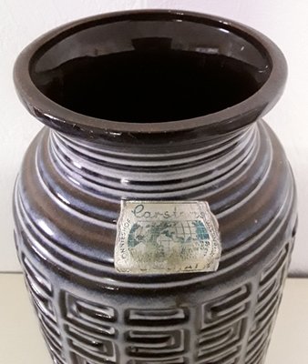 Vintage Ceramic Vase in Gray, Blue and Brown from Carstens Tönnieshof, 1970s-HOI-998180