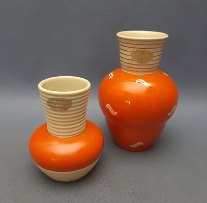 Vintage Ceramic Vases from Rometti Umbertide, 1950s, Set of 2-PWG-2021486