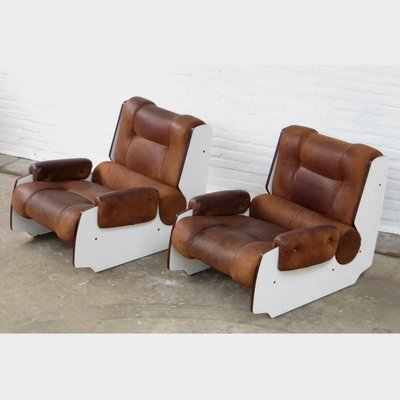 Vintage Chair in Brown Leather, 1960s-UBE-2036814