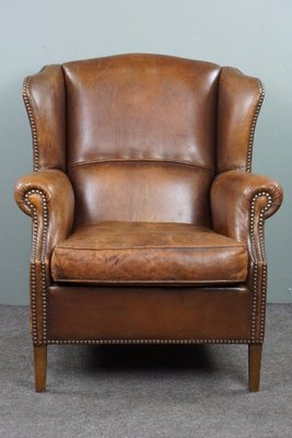 Vintage Chair in Sheep Leather-HPP-1764176