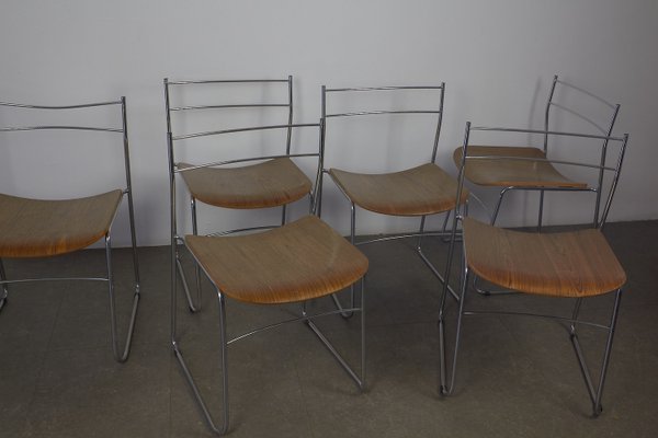 Vintage Chairs by Anonima Castelli, 1970s, Set of 6-LMR-2033205