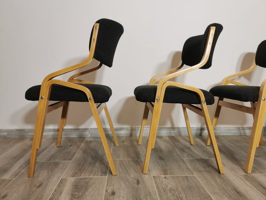 Vintage Chairs by Ludvik Volak, 1960s, Set of 4-QJA-1765591