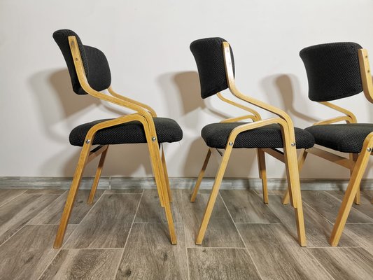 Vintage Chairs by Ludvik Volak, 1960s, Set of 4-QJA-1765591