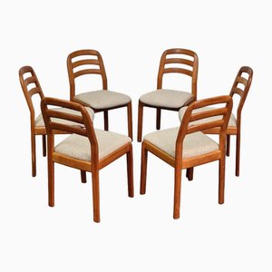 Vintage Chairs from Dyrlund, Denmark, 1970s, Set of 6-UYS-1735151