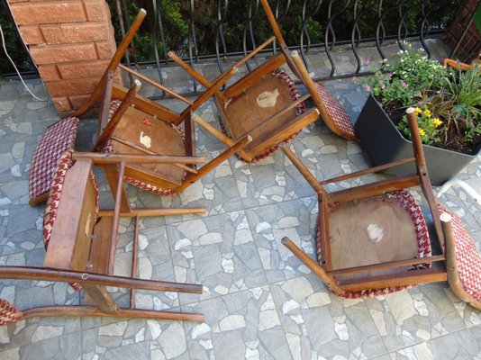 Vintage Chairs from Zamość, 1950s, Set of 4-CAQ-938576