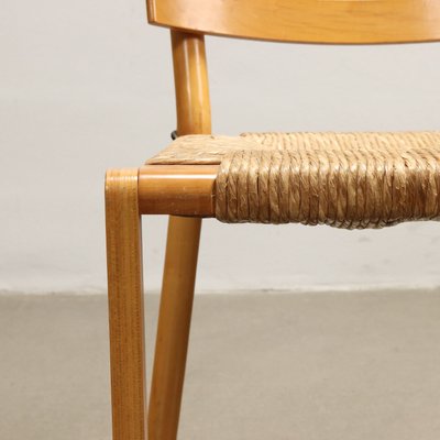 Vintage Chairs in Beech Wood & Vienna Straw Seat, 1980s-VMM-2033291