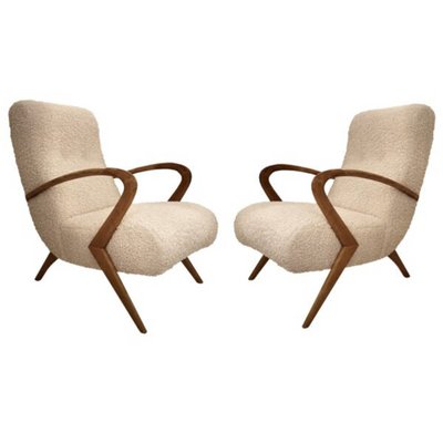 Vintage Chairs in Bouclé by Paolo Buffa, 1950s, Set of 2-RFP-2028932