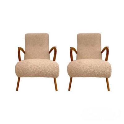 Vintage Chairs in Bouclé by Paolo Buffa, 1950s, Set of 2-RFP-2028932