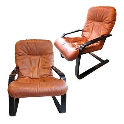 Vintage Chairs in Leather, Set of 2-TCS-1770489