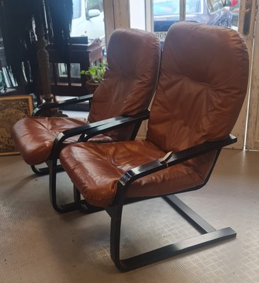 Vintage Chairs in Leather, Set of 2-TCS-1770489