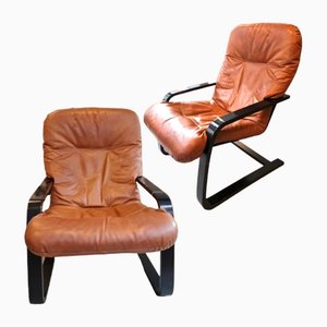 Vintage Chairs in Leather, Set of 2-TCS-1770489