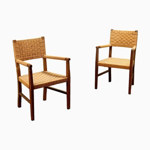 Vintage Chairs in Oak, 1950s, Set of 2-VMM-1796772