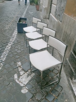 Vintage Chairs in Steel, 1970s, Set of 4-BGX-1404815