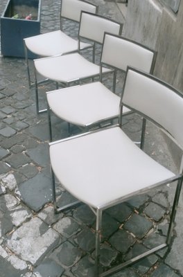 Vintage Chairs in Steel, 1970s, Set of 4-BGX-1404815