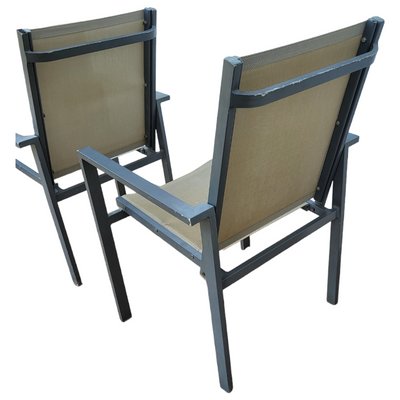 Vintage Chairs with Aluminum Structure., Set of 4-TCS-1419553