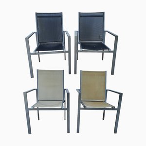 Vintage Chairs with Aluminum Structure., Set of 4-TCS-1419553