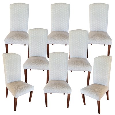 Vintage Chairs with Wood and Upholstered Structure, Set of 8-TCS-1719391