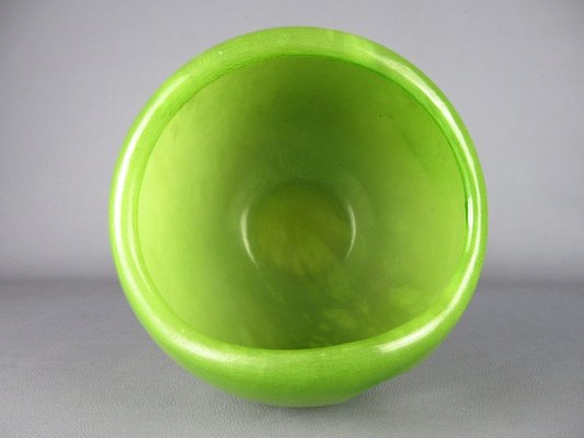 Vintage Chalice Vase in Green Alabaster Stone, 1980s-PWG-2034512