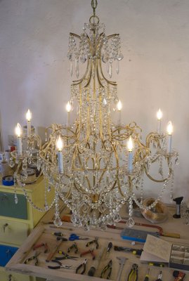 Vintage Chandelier, 1980s-QES-1759563