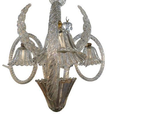 Vintage Chandelier by Barovier & Toso, 1940s-INI-1745414