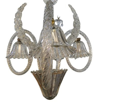 Vintage Chandelier by Barovier & Toso, 1940s-INI-1745414