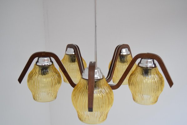 Vintage Chandelier from Dřevo Humpolec, 1960s-TZ-783859